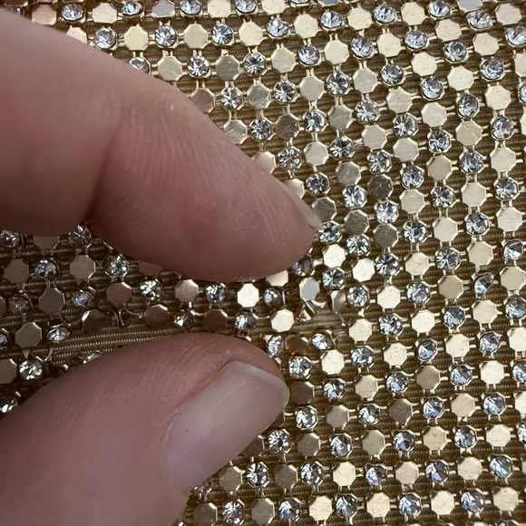 Loeffler Randall Sparkling Gold Clutch or shoulder bag